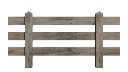 Weathered wooden fence panel against a plain background