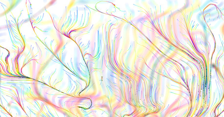 Fototapeta premium Artistic abstract background features colorful flowing lines, creating a sense of movement and energy, perfect for moder