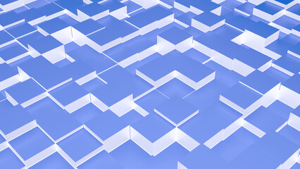An abstract background of 3D cubes creates a dynamic geometric pattern. Perfect for web design, presentations, and creative projects.