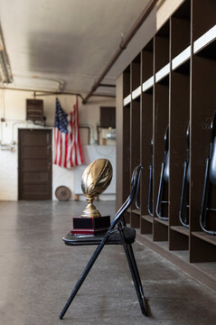 Football trophy  locker room 