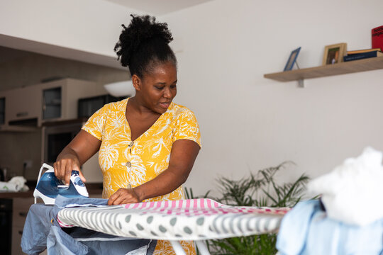 a woman doing housework