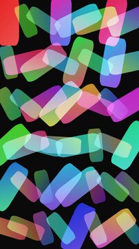 Colorful, translucent rectangles, geometric shapes, abstract background, vibrant hues