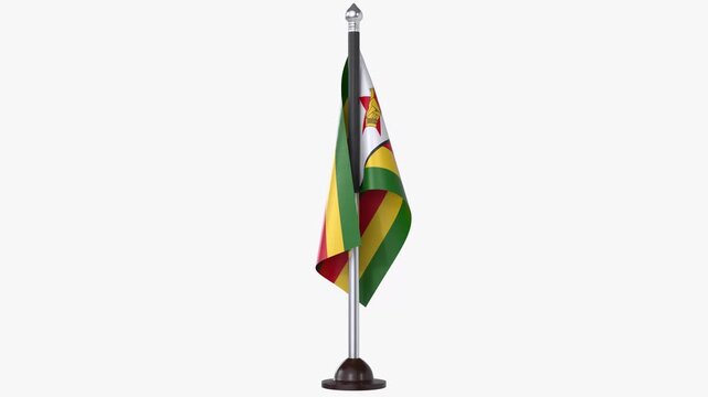 Zimbabwe Flag Stand Turnaround
