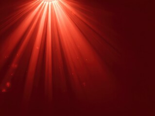 Obraz premium sun rays light beam isolated on a red background