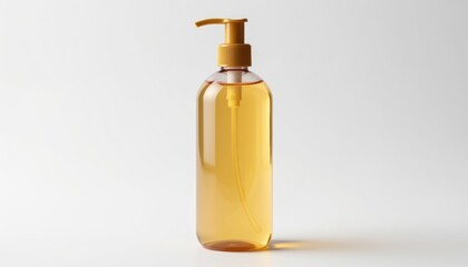 Washing hands with liquid soap bathroom countertop product photography clean environment close-up view hygiene concept