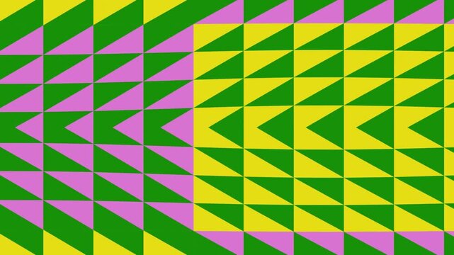 Colorful Geometric Pattern Animation Background.