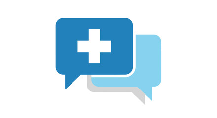 Obraz premium Medical Chat Bubble Vector Icon