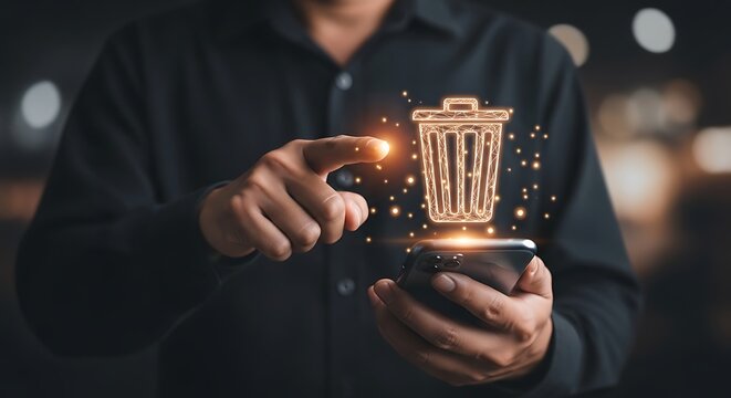 Digital Data Deletion and Mobile Privacy Concept
