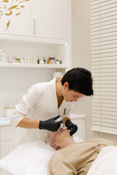 Cosmetic Facial Injection Procedure by Professional Aesthetic Doctor