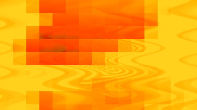 Orange screen interference, waves and pixels. The background is abstract and shimmering.