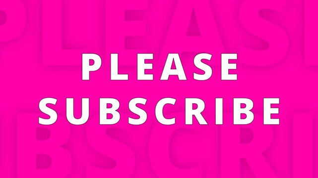 Subscribe Now &ndash; YouTube End Screen Animation.Please Subscribe text animation in 4k.