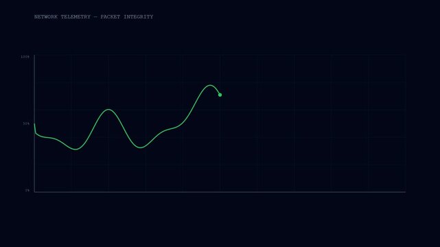 Network Performance Graphs Showing Data Loss.