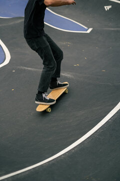 Skateboarding in a Park During the Afternoon