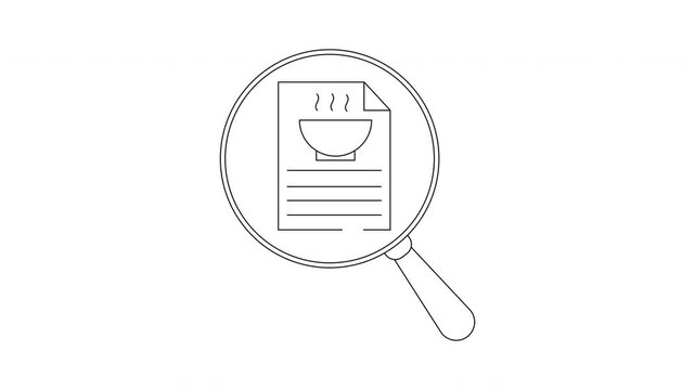 Recipe Search - Finding the Perfect Dish with a Magnifying Glass.