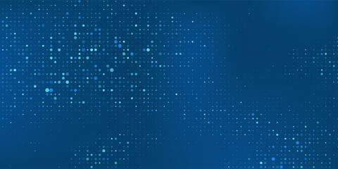 Obraz premium Dark blue gradient background with blink dhot gradient for various design projects such as websites, social media posts, presentations and digital artwork.