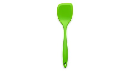 Vibrant green silicone spatula for cooking and serving