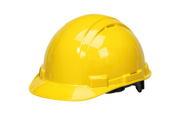 Fototapeta premium Yellow hard hat representing safety and construction work