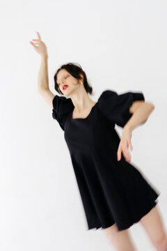 Woman with motion blur 