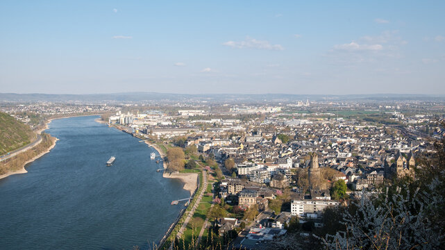 Andernach and Rhine River Panoramic View