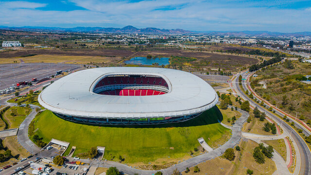 Akron Stadium, a venue for the 2026 FIFA World Cup, also known as Chivas Stadium, is a sports venue located in the municipality of Zapopan and the metropolitan area of ​​Guadalajara, Jalisco,