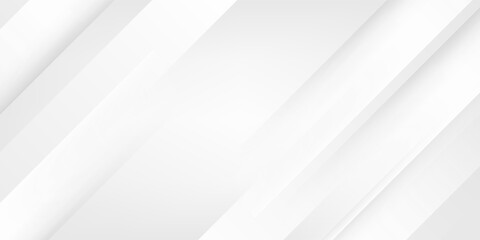 Diagonal grey gradient lines background. Abstract silver stripes wallpaper. Abstract gray tech backdrop. Oblique gris texture for graphic design, poster, banner, flyer, brochure, presentation. Vector