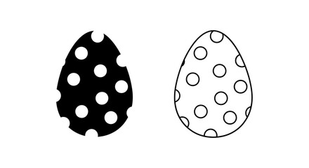 Easter eggs polka dots Vector © Sultan