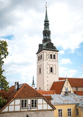 Obraz premium Rooftop view in old town Tallinn