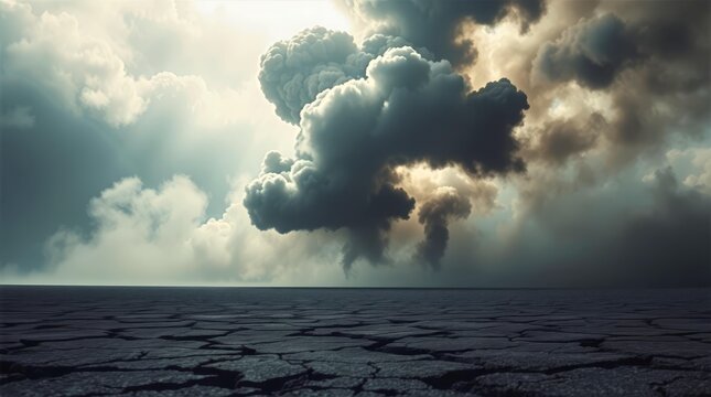 Nuclear war threat and global catastrophe concept