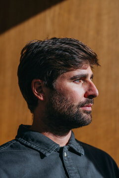 Man In Profile Portrait 