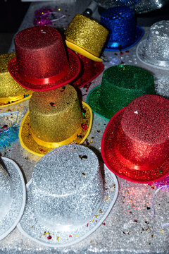 Nobody Celebration party favor hats glitter