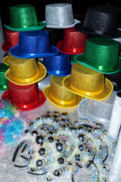New Year's Eve Celebration party favor hats glitter