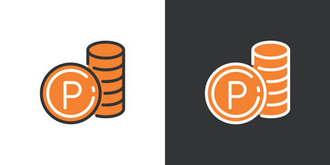 Obraz premium シンプルな買い物ポイントアイコン