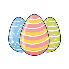 Striped Spring Eggs