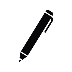 Fototapeta premium Insulin Pen Silhouette Icon Design