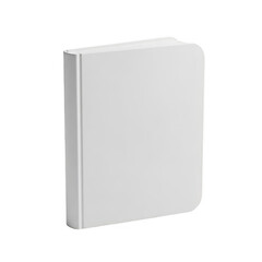 A sleek and modern white notebook with a minimalist design
