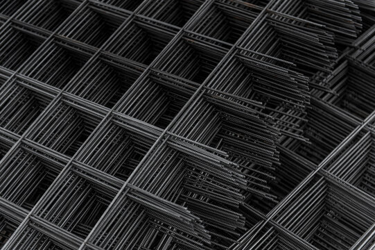 Stacked Steel Reinforcement Mesh Grids