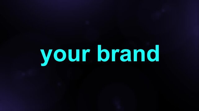 Your Brand 3D text logo animation