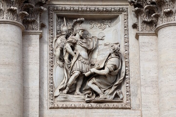 Fototapeta premium Trevi fountain relief