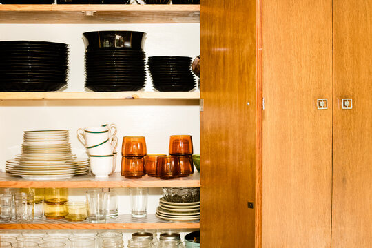 Antique Cabinet of Dishes