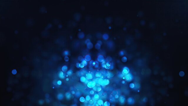 Abstract Blue Bokeh