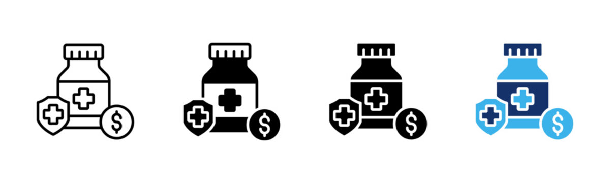 Copay Amount icon sheet multiple style collection