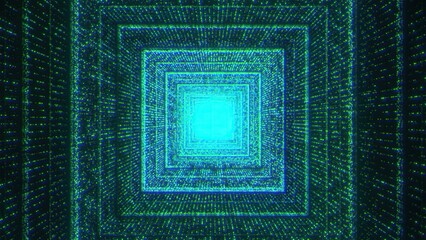 Digital tunnel with particles © turbomotion046