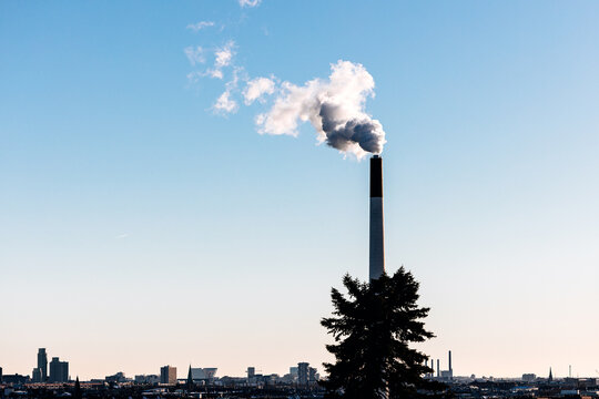 Industrial Smoke Over Copenhagen