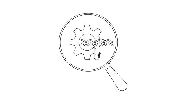 Technical SEO Audit - Magnifying Glass, Gear, and Website Waves.