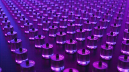 Fototapeta premium Grid of perfume bottles