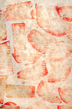 Parchment paper with traces of baked vegetables.