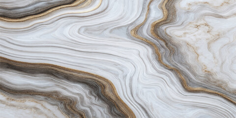 Obraz premium A liquid wave pattern of gold and brown paint flows across the stone and sand texture to create a metallic silk fabric design for an art wallpaper background