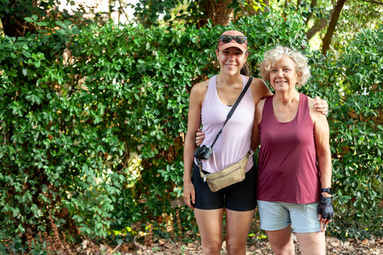 Mother and Daughter Outdoors Together