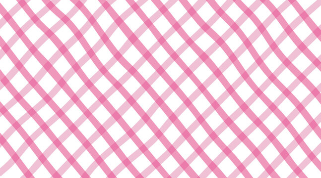 A vibrant geometric pattern featuring intersecting pink diagonal lines creating a diamond lattice design. Vector illustration