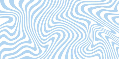 Abstract background seamless pattern with colorful waves. Trendy vector illustration in retro psychedelic style